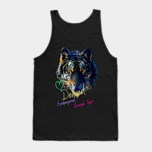 Defend Endangered Animals - Bengal Tiger Tank Top